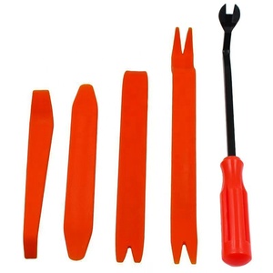 Nuevo Juego de 5 Herramientas para Desmontar Tapicería de Coche, Kit de Palancas Antiarañazos de Plástico y Metal para Desmontar Paneles de Puertas, Audio y Salpicaderos de Coche - Product Image 4