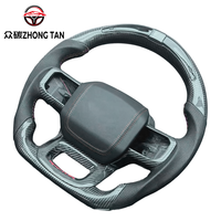 Volant sport en cuir et fibre de carbone forgée à LED, 4 branches, 40 mm de diamètre, pour Trailblazer Ranger Raptor Pickups Direct
