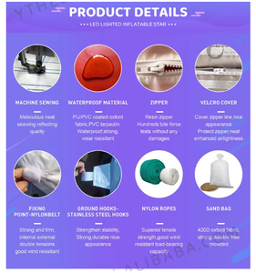 วัวนมยักษ์เป่าลมการ์ตูนพร้อมพัดลมในตัวสำหรับโฆษณา - Product Image 5