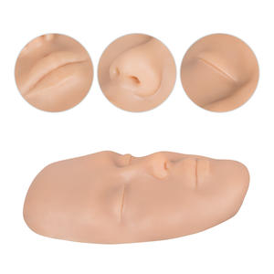 وجه سيليكون كامل فاخر للتدريب على مكياج التاتو الدائم والميكروبليدنج للحواجب والشفاه - Product Image 4