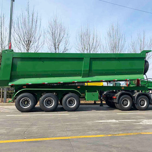 Semi-remorque benne latérale en U robuste en acier de haute qualité, fabriquée en Chine, avec une charge utile de 30 000 kg - Product Image 1