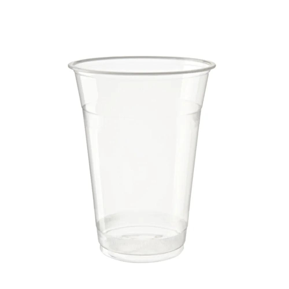 पर्यावरण के अनुकूल डिस्पोजेबल ढक्कन और खाद पीएलए स्पष्ट Biodegradable कप