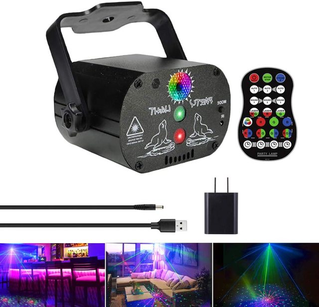 U`King Mini Disco Laser Lights Projector Stage Light Laser Lights