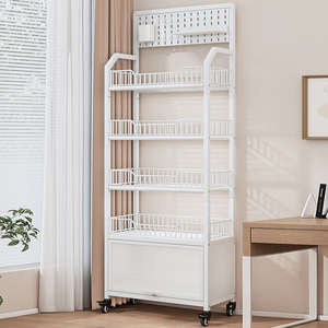 Estante Metálico de Cinco Niveles para Baño, Sala de Estar y Cocina, Diseño Desmontable, Multifuncional, para Arroceras y Librerías - Product Image 3