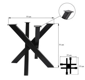 403 Stahl Edelstahl <span class=keywords><strong>Kreuz</strong></span> X <span class=keywords><strong>Kreuz</strong></span> gestell Design Tisch beine Metall Esstisch Beine Tisch fuß Runde Gold Basen Spider Tischgestell - Product Image 5