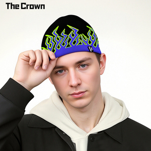 Gorros con Logotipo Personalizado, Diseño de Llama, Venta al Por Mayor, Gorro Cortavientos, Gorro de Calavera, Gorro de Punto Jacquard, Fabricante de Gorros de Moda Urbana - Product Image 1