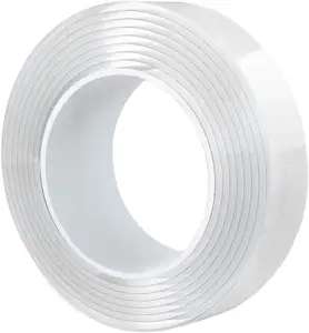 2 mm x 30 mm x 9.84 רגל לשימוש חוזר ננו ג 'ל גריפ קלטת רחיץ ברור דביק ג' ל קלטת עבור לתקן שטיחים, תמונות או בית משרד