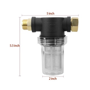 Filtre à sédiments 100/40 mailles pour tuyau d'arrosage, filtre d'entrée pour nettoyeur haute pression, accessoire de filtration pour tuyau de jardin - Product Image 2