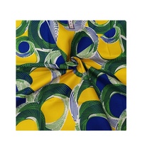 Tissu Ankara 6 Yards Jacquard de Luxe Dentelle 100% Polyester Tissu Africain Imprimé Wax