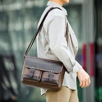 Nouveau Sac Bandoulière Homme Moderne Grande Capacité Tendance Simple Personnalisé pour Voyage et Affaires – Sacoche de Facteur Souple