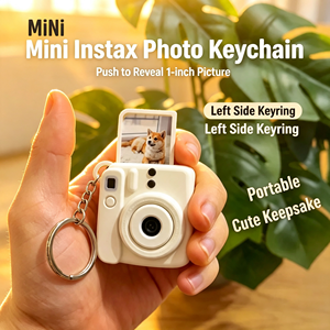 Porte-clés photo Instax mini imprimé en 3D, support de photo escamotable de 1 pouce, breloque mignonne pour sac d'appareil photo, photo personnalisée portable - Product Image 1