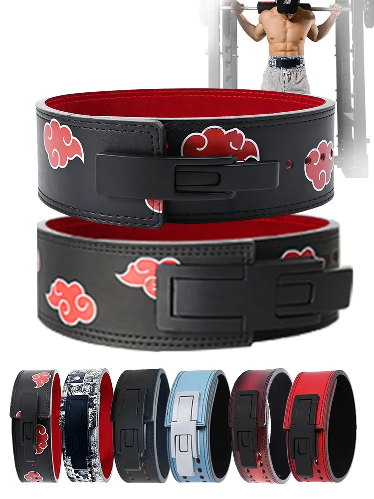 El más nuevo y popular Power Leather Custom Belts Back Support Gym Fitness Protector de cintura de cuero Cinturón de levantamiento de pesas