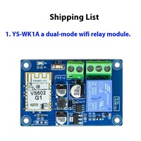 Commutateur de télécommande WiFi sans fil 12V 24V Smart Home à double mode Module relais courant 10A Max 5V Max