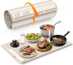 2024 New Portable Electric Warming Tray Silicone Heating Plate Hot Plate With Adjustable Temperature Control