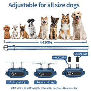 Quantité minimale de commande bas pour les colliers brillants de logo personnalisables sangle rectification chien <span class=keywords><strong>inconduite</strong></span> aides à la formation chiens collier de formation - Product Image 5