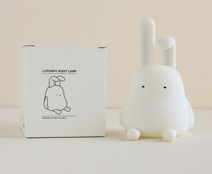 Warm <b>light</b> Cute Animal Soft Silicone Rabbit LED Night <b>Light</b> Bedroom Lamp USB Rechargeable for Kids Nursery with Timer - Product Image 6