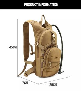 Tactical Hydration <b>Backpack</b> with 3L <b>Water</b> Bladder for Hiking Cycling <b>Running</b> Camping Outdoor Use - Product Image 6