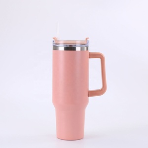 40oz Stainless Steel Vacuum Insulated Car Tumbler Travel Mugs 1200ml Cup With <b>Straw</b> and Lids - Product Image 3