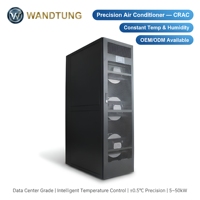Gabinete de Aire Acondicionado de Precisión de Acero SPCC de 19 Pulgadas con Puerta de Malla Negra para Centro de Datos de 5-50kw, Monitoreo Remoto LCD