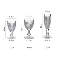 Groothandel Klassiek Design Vintage Wijnglazen Voor Hotels Restaurants Evenementen Bekers Verdikte Reliëf Drinkbeker