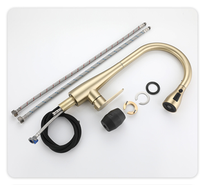 סיטונאי מטבח מודרני חוצה גבולות חדש סיטונאי נירוסטה ברז משיכה לטלסקופי שסתום קרמי - Product Image 6