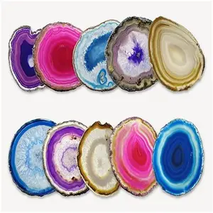 อัญมณีหัตถกรรม Agate Coaster อาเกตชิ้นขายส่ง