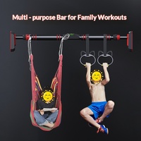 Équipement de fitness domestique en acier, sans perçage, à fixer sur porte, barre simple pour exercices de traction pour enfants en intérieur