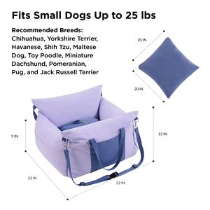पालतू वाहक बैग पोर्टेबल कुत्ते बूस्टर कार सीट के साथ छोटी पालतू जानवरों के लिए उपयुक्त है जो 25 एलबीएस तक छोटे पालतू जानवरों के लिए उपयुक्त है - Product Image 3