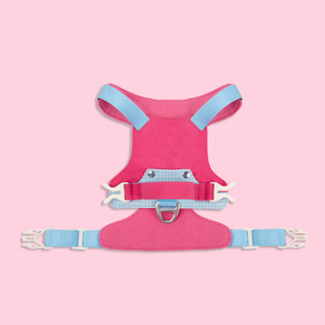 Adjustable <b>No</b> <b>Pull</b> Dog <b>Harness</b> Vest Cute Color Block Pet <b>Harness</b> For Small Breeds Outdoor Walking OEM Custom - Product Image 5