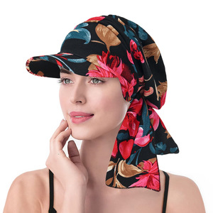 Nuevo Pañuelo de Cabeza Moderno con Diseño Floral, Gorro Interior para Hijab, Turbante con Cola Larga, Pañuelo para la Cabeza Musulmán, Gorro Hijab Islámico para Mujer - Product Image 5
