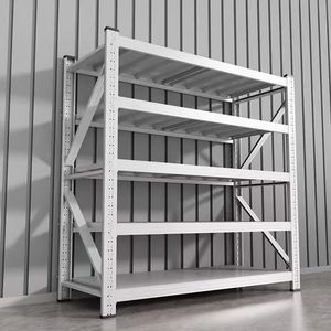 Estante de plataforma de malla de alambre de acero para almacén de servicio pesado personalizado Estantes de hierro multinivel de 5 niveles con protección contra la corrosión - Product Image 1