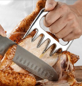 Nouvelle conception de séparateur de viande en acier inoxydable, fourchette à dinde, séparateur de viande de porc, de bœuf et de poulet, griffes à viande pour <span class=keywords><strong>barbecue</strong></span> en plein air, vente chaude sur <span class=keywords><strong>Amazon</strong></span> - Product Image 2