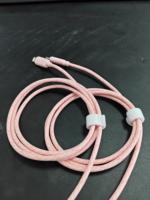 Câble de charge rapide PD 20W 1M en nylon tressé blanc Type-C pour iOS et Android avec conducteur en cuivre pur