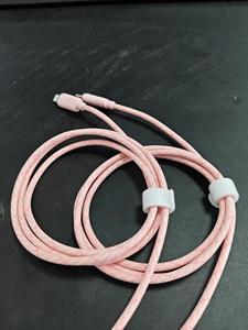 <span class=keywords><strong>Cable</strong></span> Tipo-C de Carga Rápida PD de 20W, 1M, Blanco, Trenzado de Nailon, para iOS y Android, con Conductor de Cobre Puro - Product Image 3