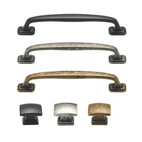 Poignée de meuble en alliage de zinc et laiton antique, accessoire de cuisine, armoire, placard de garde-robe, 1 pièce