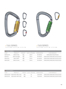 คาราไบเนอร์นิรภัยน้ำหนักเบา รูปทรง D สำหรับปีนเขา ล่าสัตว์ ตั้ง<span class=keywords><strong>แคม</strong></span><span class=keywords><strong>ป์</strong></span> ป้องกันการ<span class=keywords><strong>ตก</strong></span> - Product Image 3