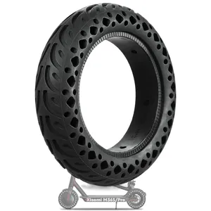 10 inç lastikler 10*2.5 kauçuk Tubeless katı petek lastik Anti-Skid lastik Segway G30P G30LP GOTRAX G4 e-scooter için uyumlu