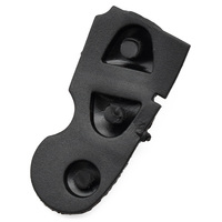 Carcasa de Goma ABS para Llave, 3 Botones, Repuesto de Botones para Tarjeta Inteligente, Almohadillas Protectoras para Botones, Botón de Tecla Suave