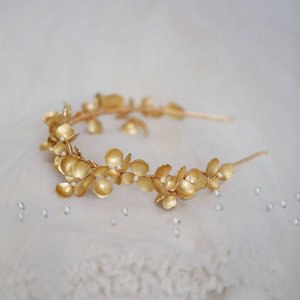 Tocado <span class=keywords><strong>de</strong></span> <span class=keywords><strong>Novia</strong></span> Retro <span class=keywords><strong>de</strong></span> Diseño Original y Alta Calidad, Hecho a Mano con Perlas, Chapado en Oro, con Flores <span class=keywords><strong>de</strong></span> Cobre, Tiara <span class=keywords><strong>de</strong></span> <span class=keywords><strong>Novia</strong></span> para Mujer - Product Image 5