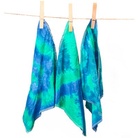 Kerajinan Mini Sains T-M404 Sapu Tangan Kayu Tie-Dye Warisan Budaya untuk Siswa TK dan SD Sains