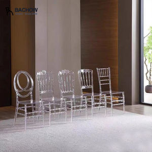 Praktisch Kristal Demonteerbaar Duurzaam Stoel Acrylmateriaal Gemakkelijk Schoon Te Maken, Niet Giftig Voor Familiefeesten En Dineren - Product Image 3