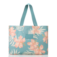 Sac de plage réversible en Tyvek avec fermeture éclair, motif logo Hawaï Aloha personnalisé, sac de shopping en Tyvek personnalisé