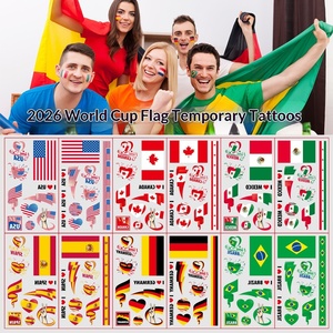 สติกเกอร์ลายธงชาติสหรัฐอเมริกา แคนาดา เม็กซิโก สำหรับกีฬา ปี 2026 ใหม่ล่าสุด เหมาะสำหรับแฟนกีฬา งานปาร์ตี้ ฟุตบอล  แบบติดชั่วคราว ลอกออกได้ด้วยน้ำ - Product Image 2