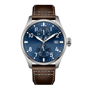 Montre de luxe multifonctionnelle avec chronographe, design vintage, mouvement mécanique, montre de créateur personnalisée, montre de luxe pour homme - Product Image 1