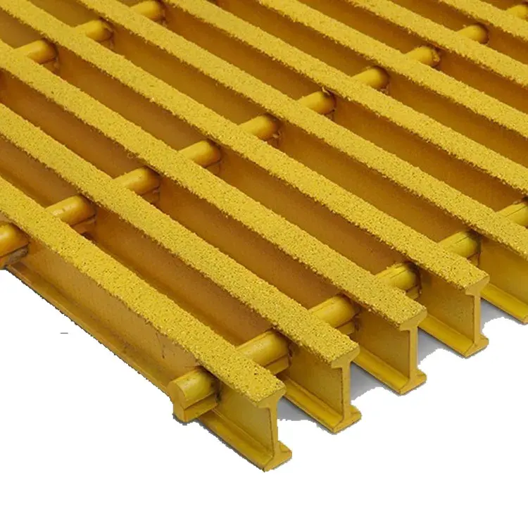 Anti-slip GRP/FRP pultruded grating I and T bars