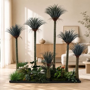 Arbre artificiel Dragon Blood Tree Dream Castle, 100-200 cm, plante d'intérieur sur pied pour la décoration du salon - Product Image 1