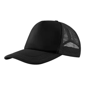 ריק לוגו מותאם אישית 5 פנל Gorras שחור ולבן קצף נהג משאית כובע