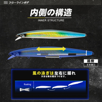 D1 Appât de pêche flottant en plastique ABS de haute qualité OEM ODM pour la pêche au lancer, au traînage, en eau salée, pour la basse de mer, le zander