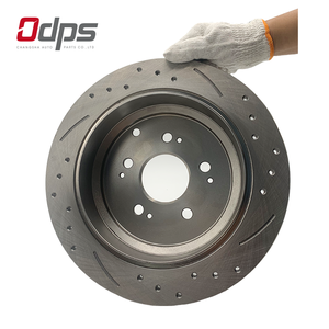 31369-16 Disco de freno ventilado ranurado perforado delantero y trasero Pasajero de fórmula de cerámica de 233mm para automóvil Silencioso Durable y sin polvo - Product Image 4