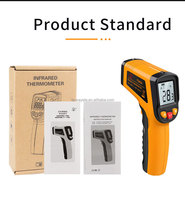 Digitales Infrarot-Thermometer für Kochen, Grillen, Pizzaofen, Infrarot-Thermometer mit Laser und Hintergrundbeleuchtung